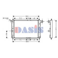 510005N AKS DASIS Радиатор, охлаждение двигателя