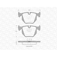 363702160367 MAGNETI MARELLI Комплект тормозных колодок, дисковый тормоз