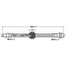 FBH7468 FIRST LINE Тормозной шланг