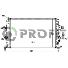 PR 5054A2 PROFIT Радиатор, охлаждение двигателя