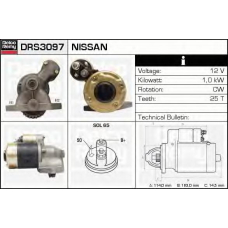 DRS3097 DELCO REMY Стартер