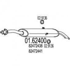 01.62400 MTS Глушитель выхлопных газов конечный