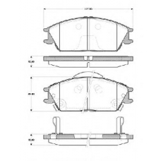 BLF3056 QUINTON HAZELL Комплект тормозных колодок, дисковый тормоз