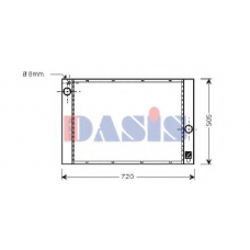 051007N AKS DASIS Радиатор, охлаждение двигателя