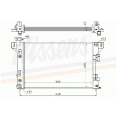 60983 NISSENS Радиатор, охлаждение двигателя