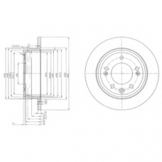 BG4082C DELPHI Тормозной диск