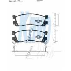 BP-4537 KAVO PARTS Комплект тормозных колодок, дисковый тормоз