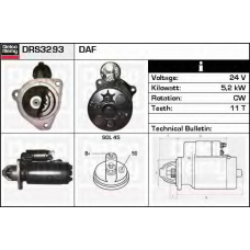 DRS3293 DELCO REMY Стартер