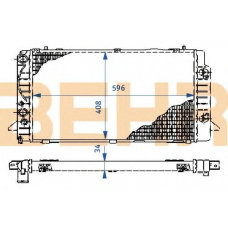 2110242 BEHR Radiator