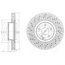 BG9093 DELPHI Тормозной диск