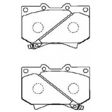 A1N013 AISIN Комплект тормозных колодок, дисковый тормоз