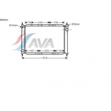 DNA2261 AVA Радиатор, охлаждение двигателя