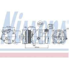 89058 NISSENS Компрессор, кондиционер