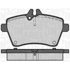 363916060309 MAGNETI MARELLI Комплект тормозных колодок, дисковый тормоз