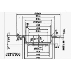 J3317006 NIPPARTS Тормозной диск