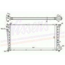 63549 NISSENS Охладитель, охлаждение двигателя
