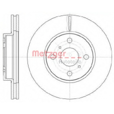 61005.10 METZGER Тормозной диск