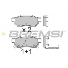 BP2397 BREMSI Комплект тормозных колодок, дисковый тормоз