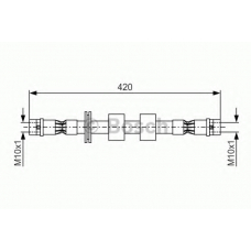 1 987 476 414 BOSCH Тормозной шланг