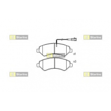 BD S846P STARLINE Комплект тормозных колодок, дисковый тормоз