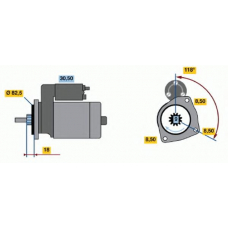 0 986 010 460 BOSCH Стартер