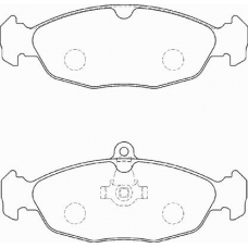 FD7253A NECTO Комплект тормозных колодок, дисковый тормоз