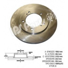 IBT-1811 IPS Parts Тормозной диск