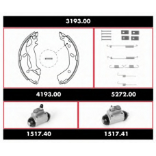 3193.00 REMSA Комплект тормозов, барабанный тормозной механизм