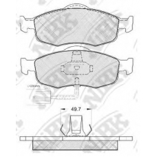 PN0277 NiBK Комплект тормозных колодок, дисковый тормоз