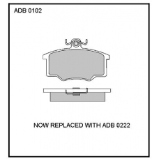 ADB0102 Allied Nippon Тормозные колодки