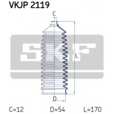 VKJP 2119 SKF Комплект пылника, рулевое управление