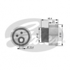 T41122 GATES Натяжной ролик, ремень грм