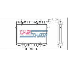 0618001 KUHLER SCHNEIDER Радиатор, охлаждение двигател