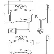 8DB 355 017-751 HELLA PAGID Комплект тормозных колодок, дисковый тормоз