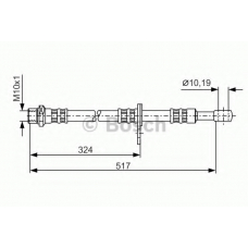 1 987 481 139 BOSCH Тормозной шланг