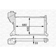 350213123200 MAGNETI MARELLI Радиатор, охлаждение двигателя