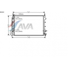 SB2064 AVA Радиатор, охлаждение двигателя