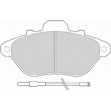 FD6209A NECTO Комплект тормозных колодок, дисковый тормоз