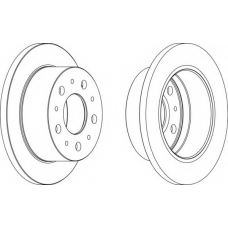 DDF1574-1 FERODO Тормозной диск