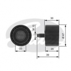 T42197 GATES Паразитный / ведущий ролик, зубчатый ремень
