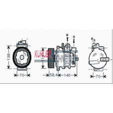 8411741 KUHLER SCHNEIDER Компрессор, кондиционер