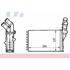 71147 NISSENS Теплообменник, отопление салона