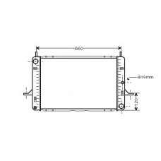 FD2122 AVA Радиатор, охлаждение двигателя