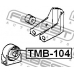 TMB-104 FEBEST Сайленблок передней подушки двигателя at (12.5x79x