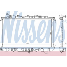 62499 NISSENS Радиатор, охлаждение двигателя
