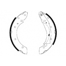 8DB 355 001-831 HELLA PAGID Комплект тормозных колодок