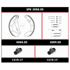 SPK 3088.00 ROADHOUSE Комплект тормозов, барабанный тормозной механизм