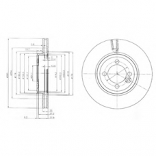 BG4146 DELPHI Тормозной диск
