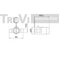 TD1725 TREVI AUTOMOTIVE Успокоитель, зубчатый ремень