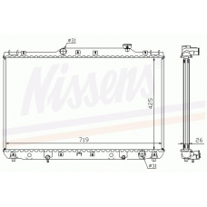 64769A NISSENS Радиатор, охлаждение двигателя